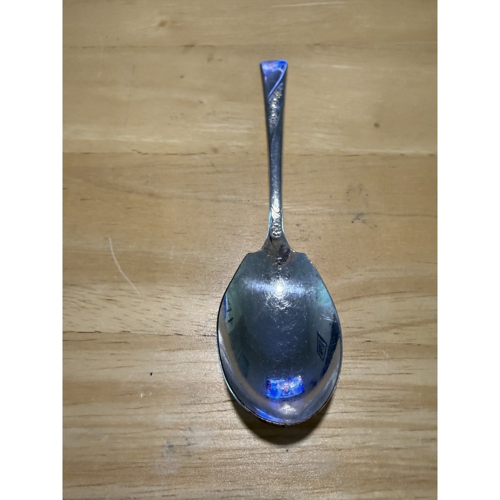 Revelation II Silverplate 1953 Sugar Spoon 6" By International Silver Vintage